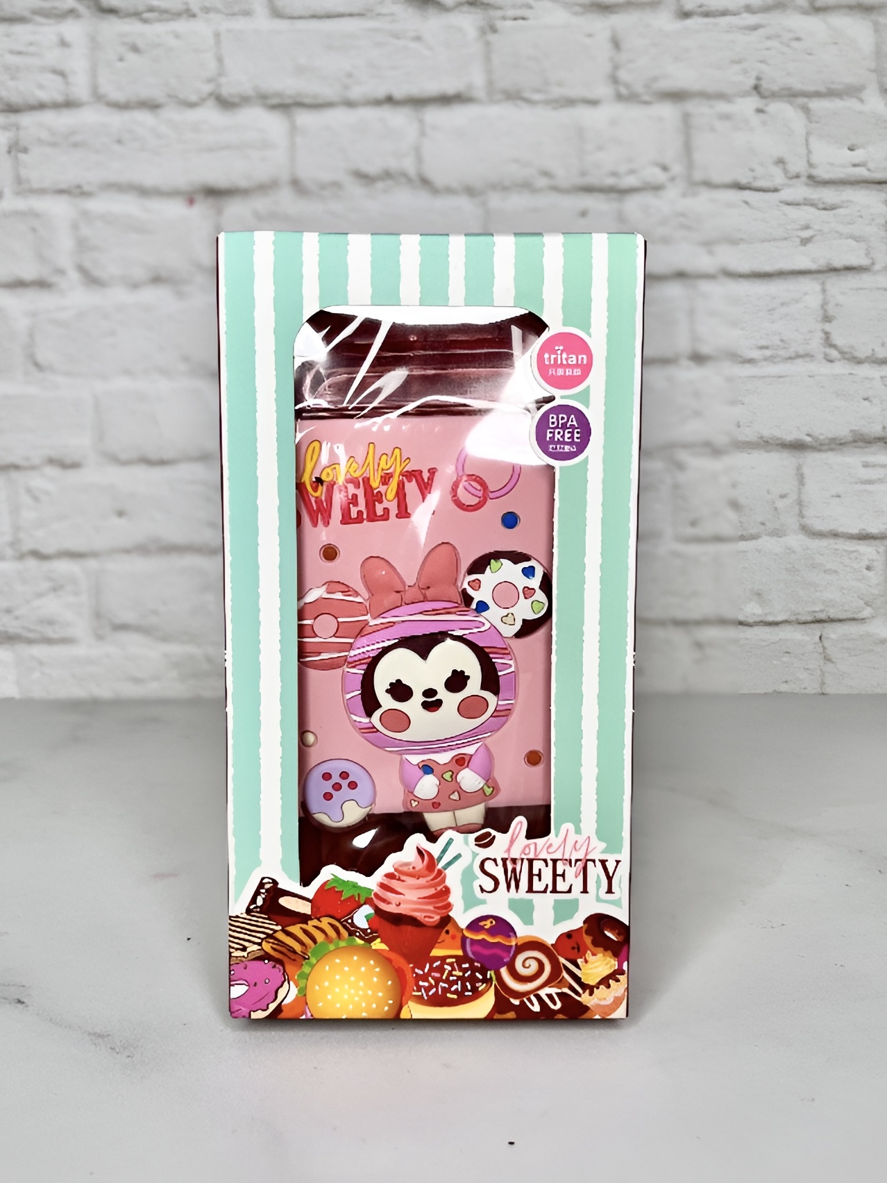 قمقمه کتابی کودک طرح کارتونی با بدنه باریک و قابل حمل