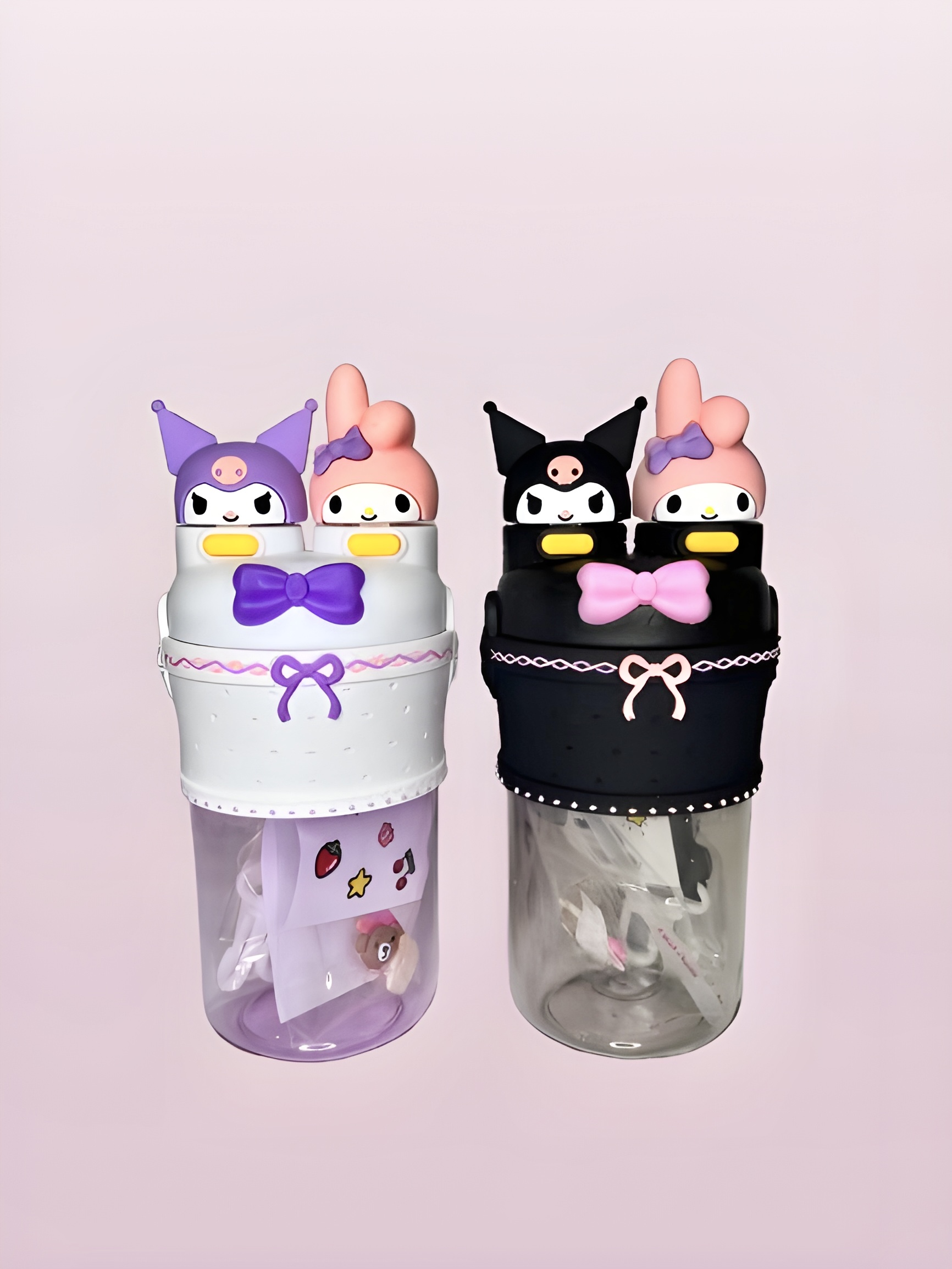 قمقمه کودک دو حالته طرح کاراکتری My Melody & Kuromi با طراحی فانتزی