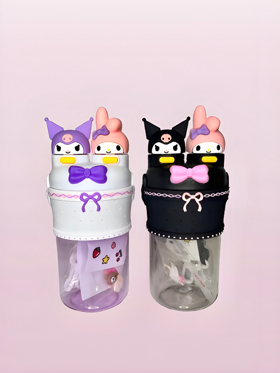 قمقمه کودک دو حالته طرح کاراکتری My Melody & Kuromi با طراحی فانتزی