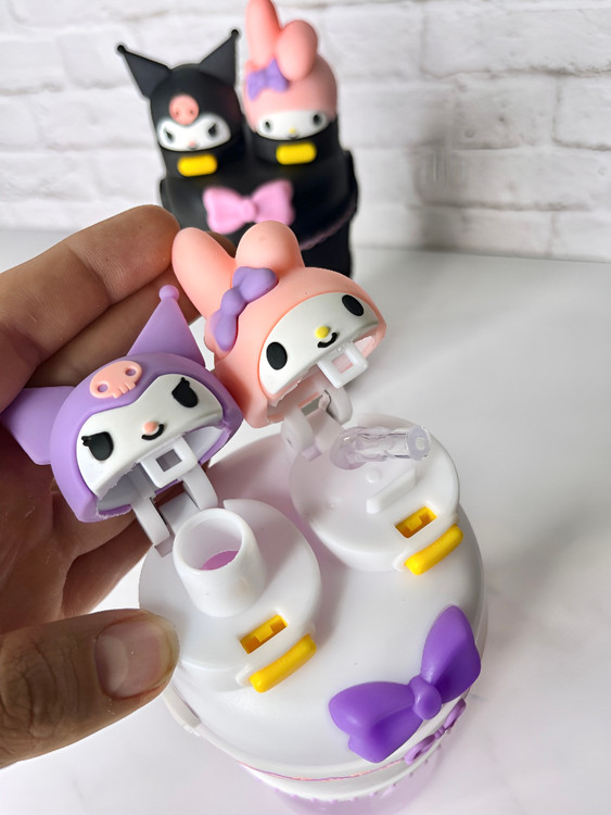 بطری آب کودک طرح مای ملودی و کورومی با طراحی دخترانه و بامزه