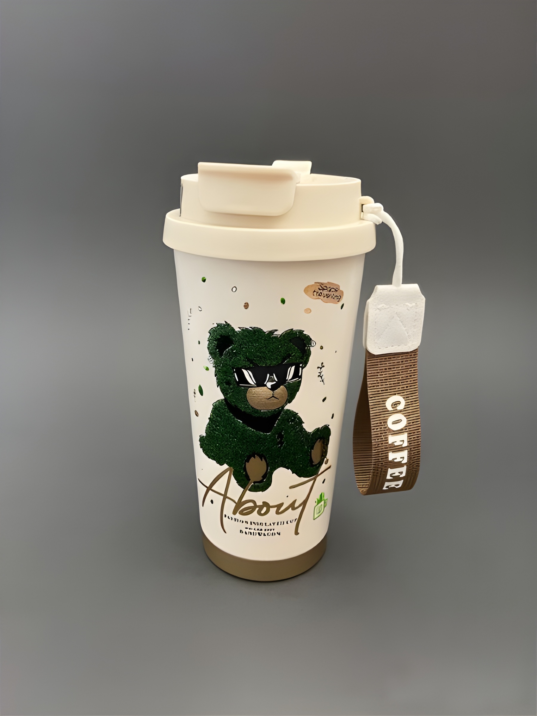 تراول ماگ خرس با لبی قابل تغییر و ضد نشت