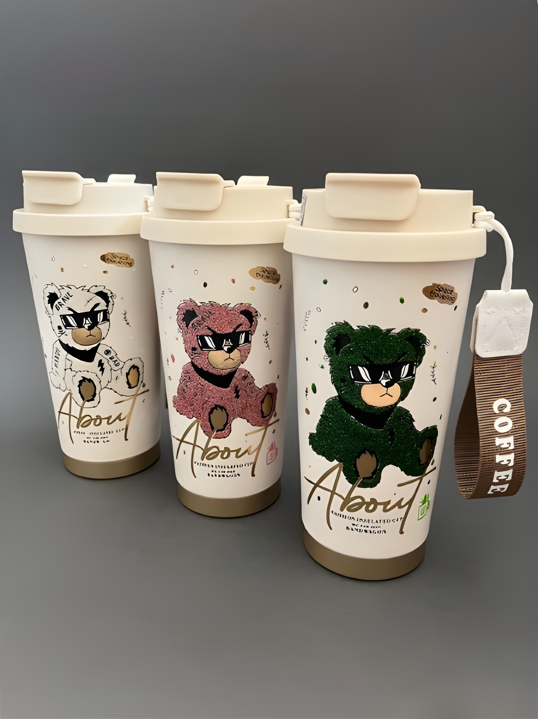 ماگ دو حالته خرس با بدنه مقاوم و سبک برای سفر و محل کار