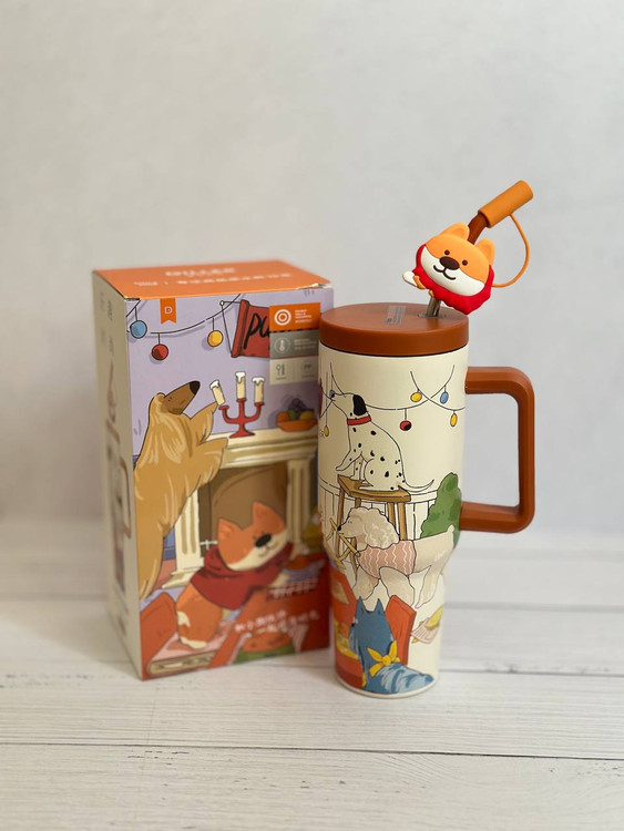 تراول ماگ DILLER طرح سگ با طراحی ارگونومیک