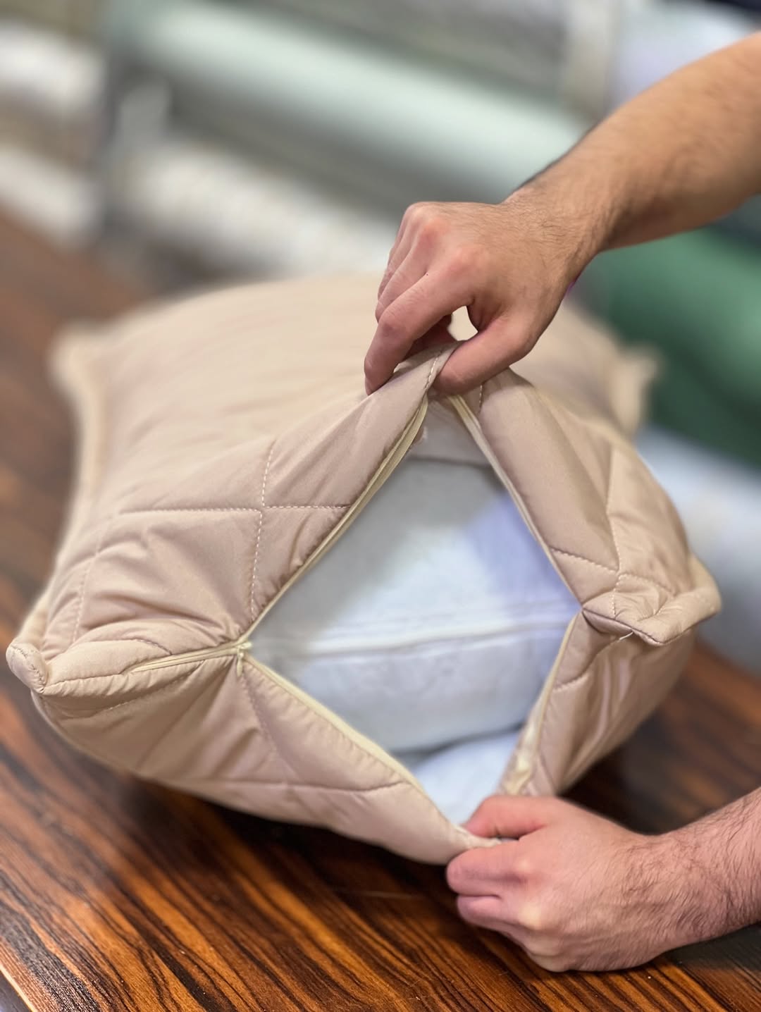 ست تشک مهمان ۳ تکه با پارچه لطیف و پرکننده ضد حساسیت