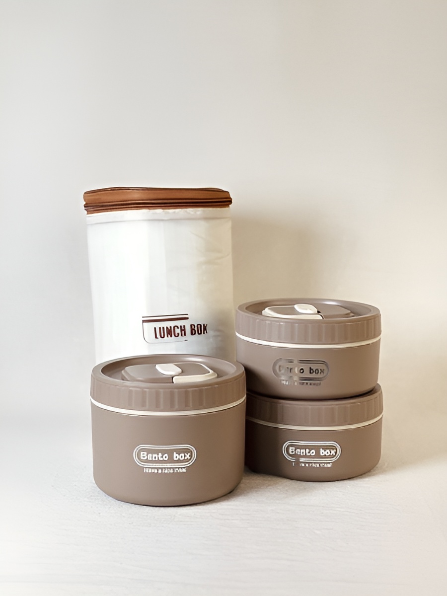 ظرف غذا ۳ تکه استیل اصل و اورجینال با طراحی مدرن