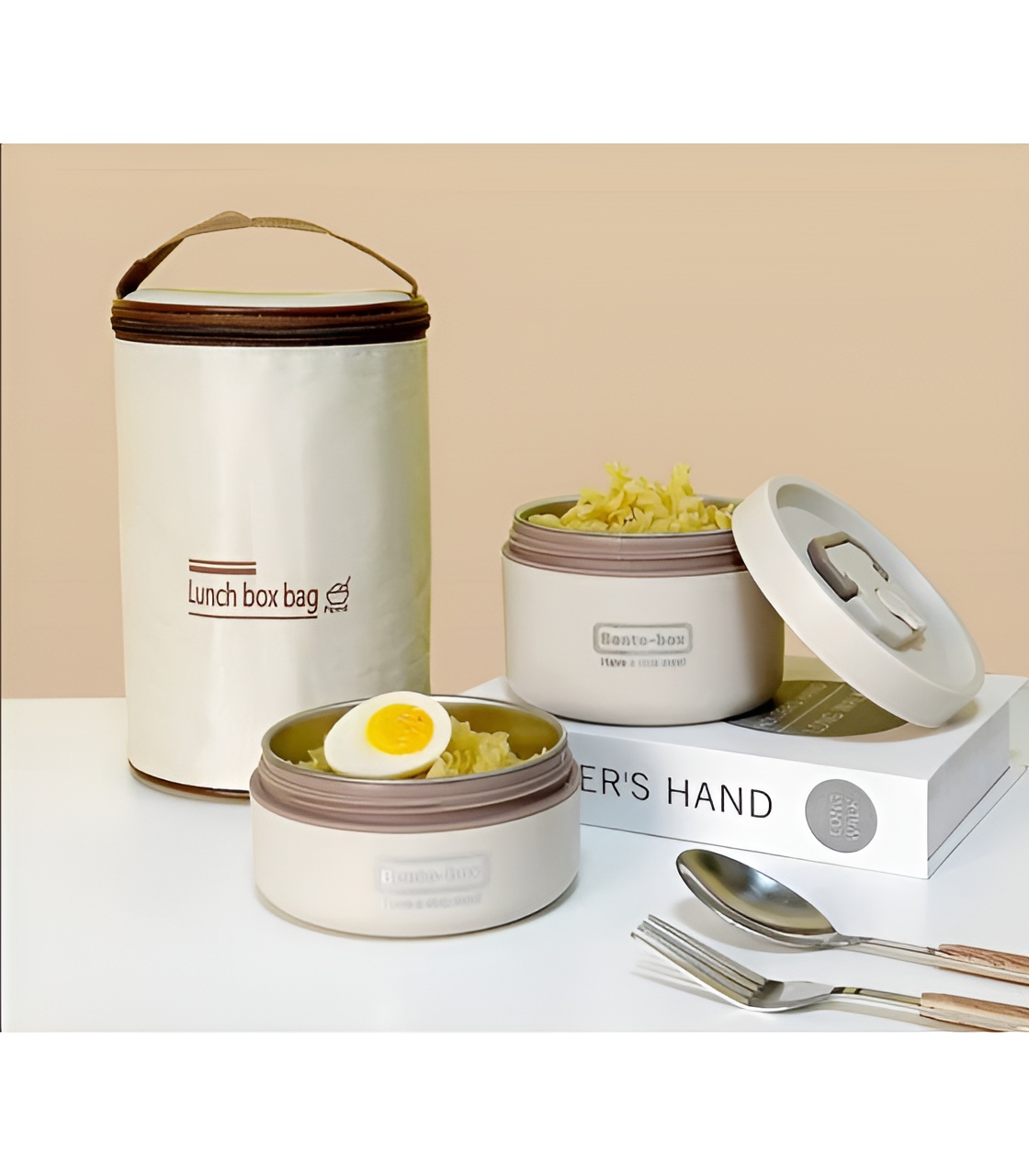 ظرف غذا ۳ تکه استیل اصل و اورجینال با طراحی مدرن