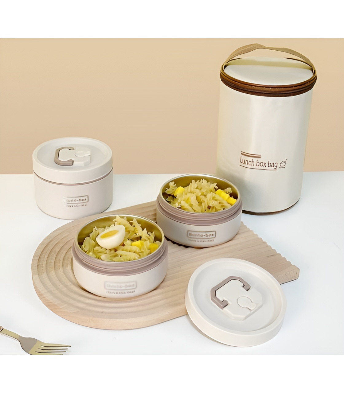 ظرف غذا ۳ تکه استیل اصل و اورجینال با طراحی مدرن