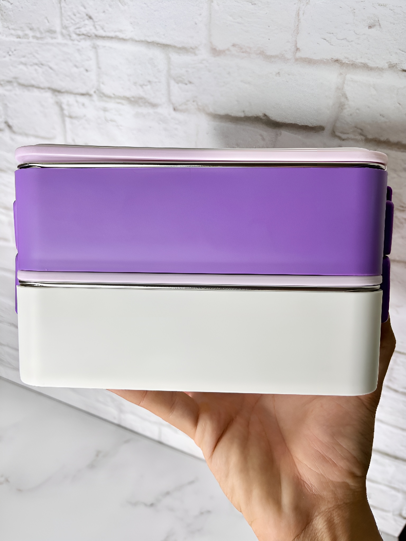 لانچ باکس کودک دو طبقه فانتزی با طراحی جذاب و رنگ‌بندی شاد