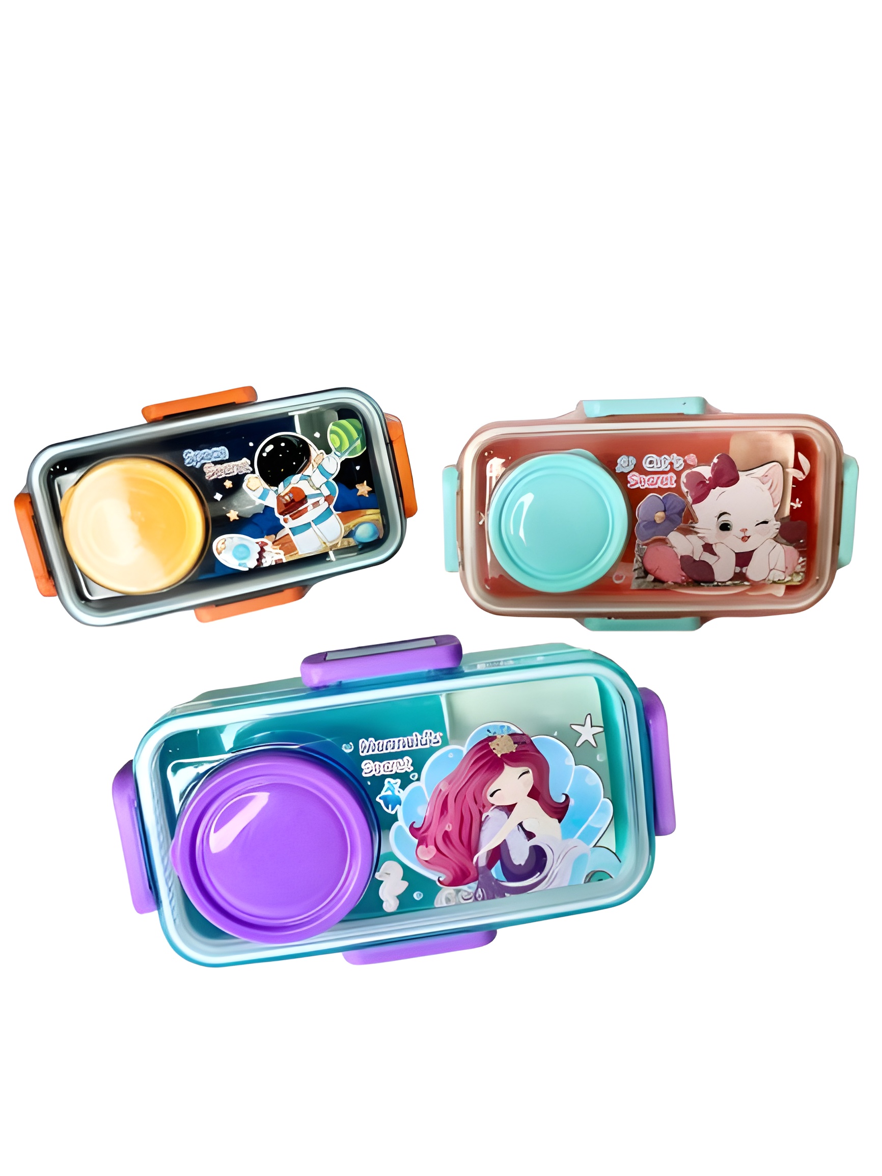 ظرف غذا کودک طرح فانتزی کوچک با طراحی بامزه و رنگ‌های شاد