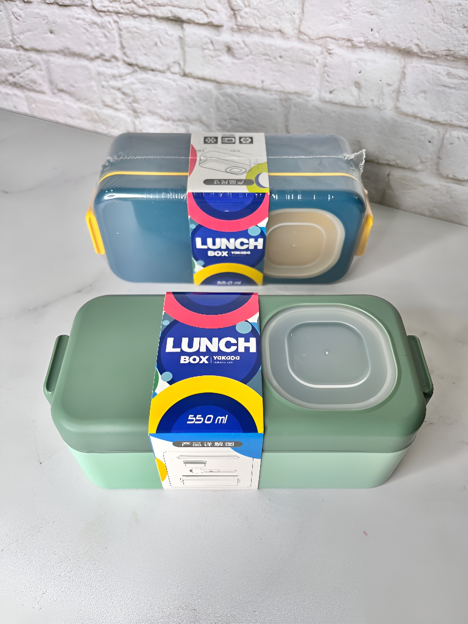 ظرف غذا دو طبقه با دسته حمل آسان و محفظه جدا