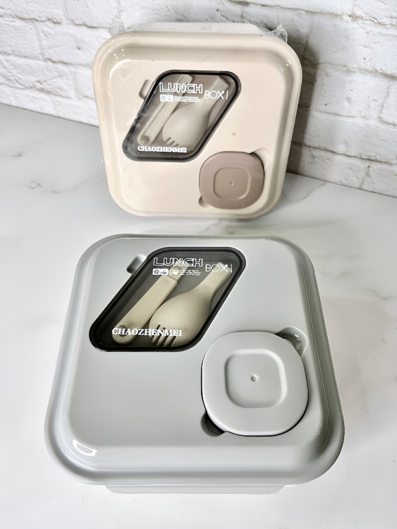 لانچ باکس پلاستیکی سهقسمتی CHAOZHENMEI مناسب مدرسه و محل کار