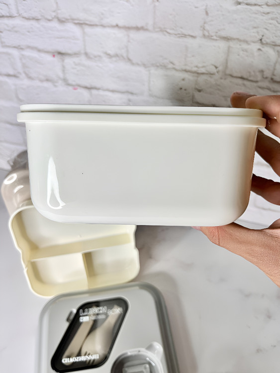 ظرف غذا پلاستیکی سهقسمتی سبک و قابل حمل