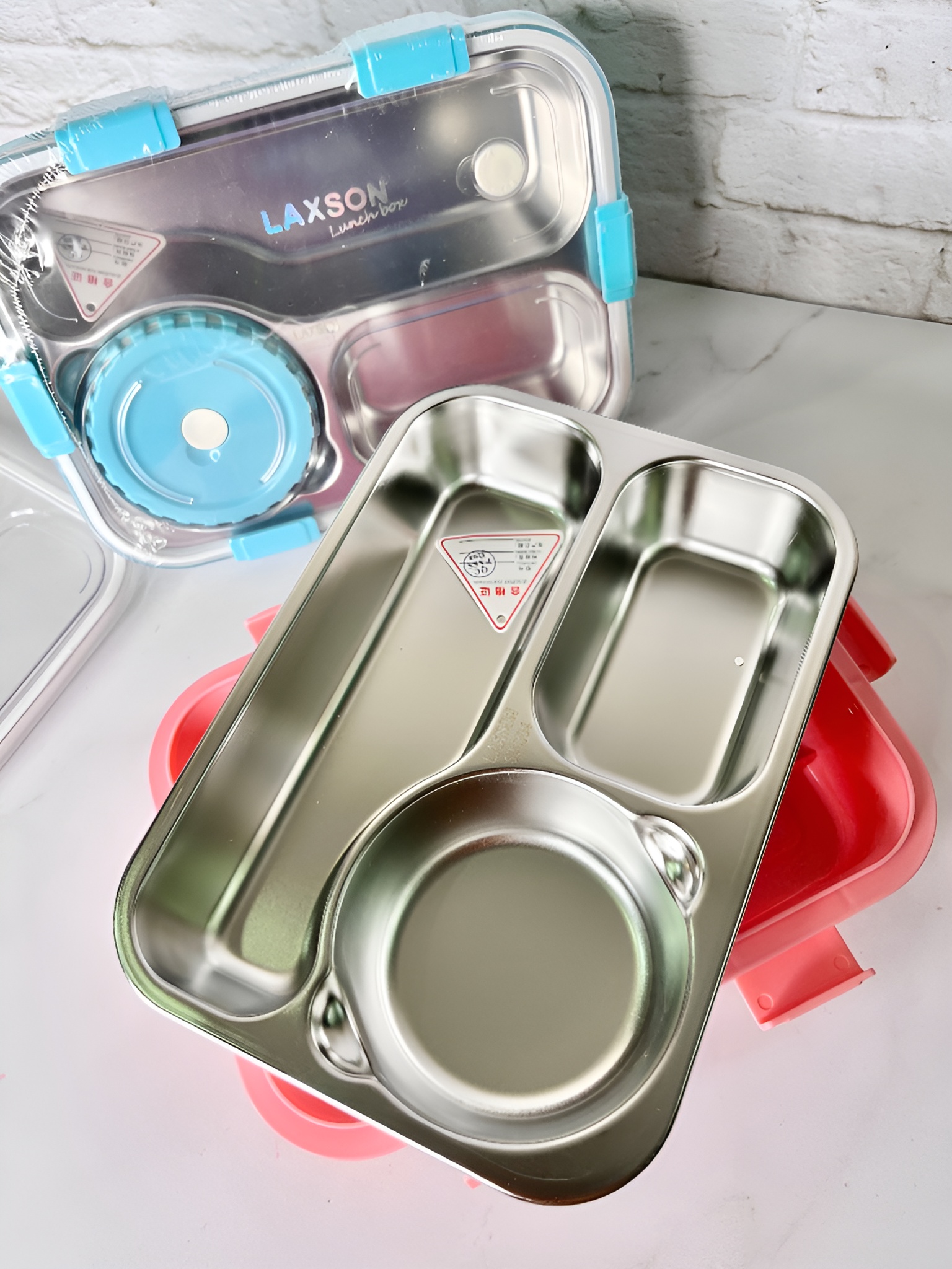 لانچ باکس استیل با ظرف جداگانه برای نگهداری بهتر غذا