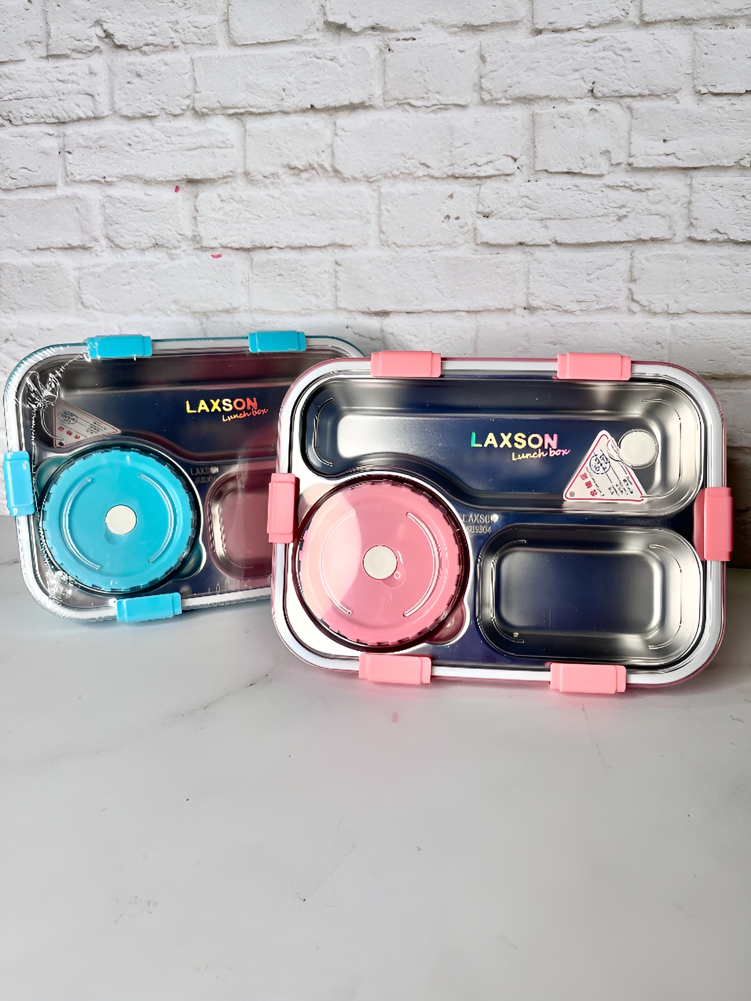 ظرف غذا استیل سه‌قسمتی با کیفیت بالا و دوام طولانی