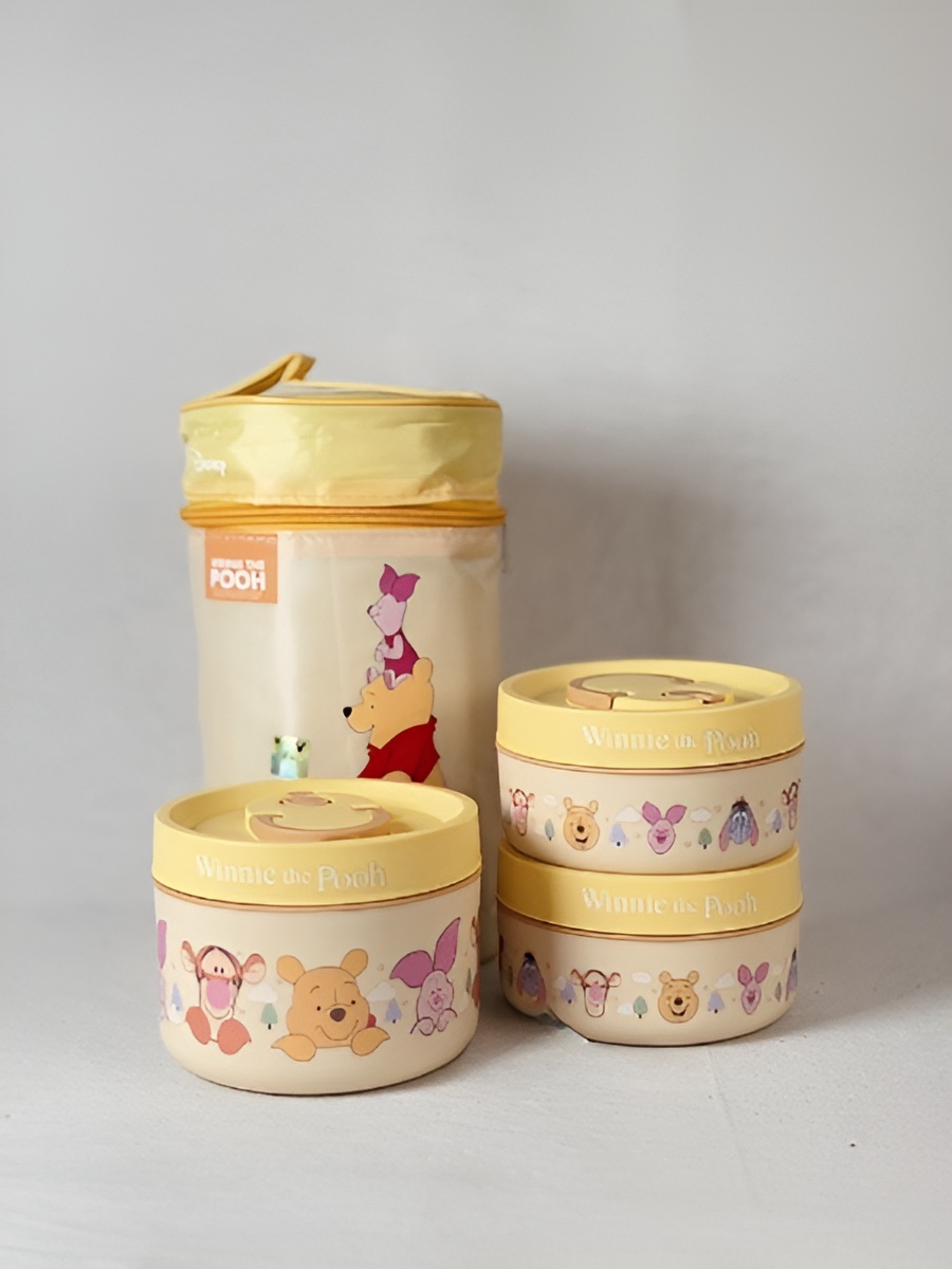 لانچ باکس میکی موس ۳طبقه با محفظه‌های جداگانه