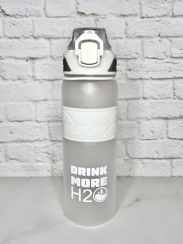قمقمه اسپرت با نوشته انگیزشی Drink More H₂O