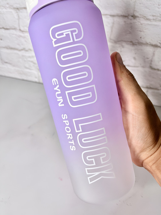 قمقمه ورزشی ایون با متن انگیزشی Good Luck