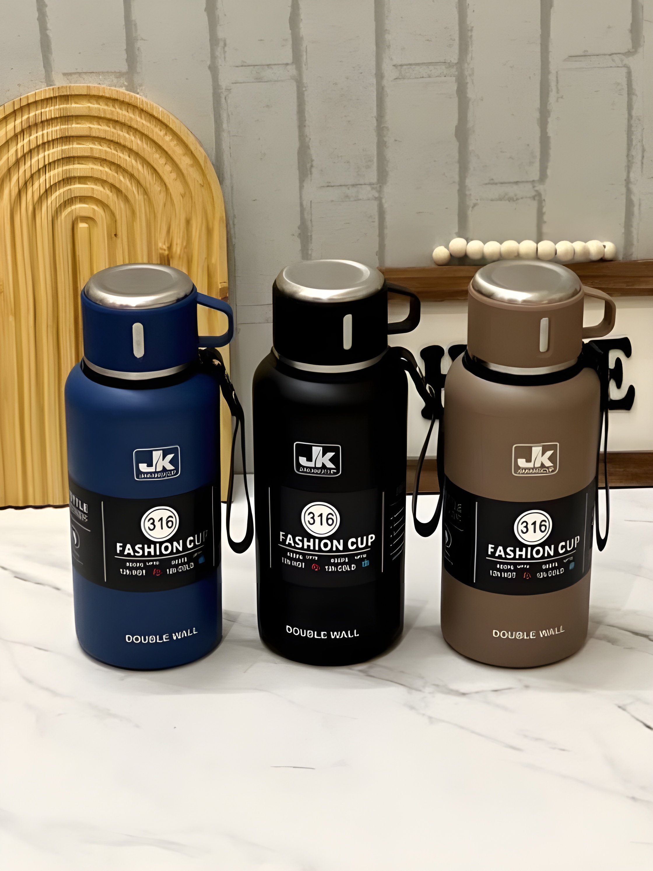 فلاسک استیل ضدزنگ JK با لیوان سرخود