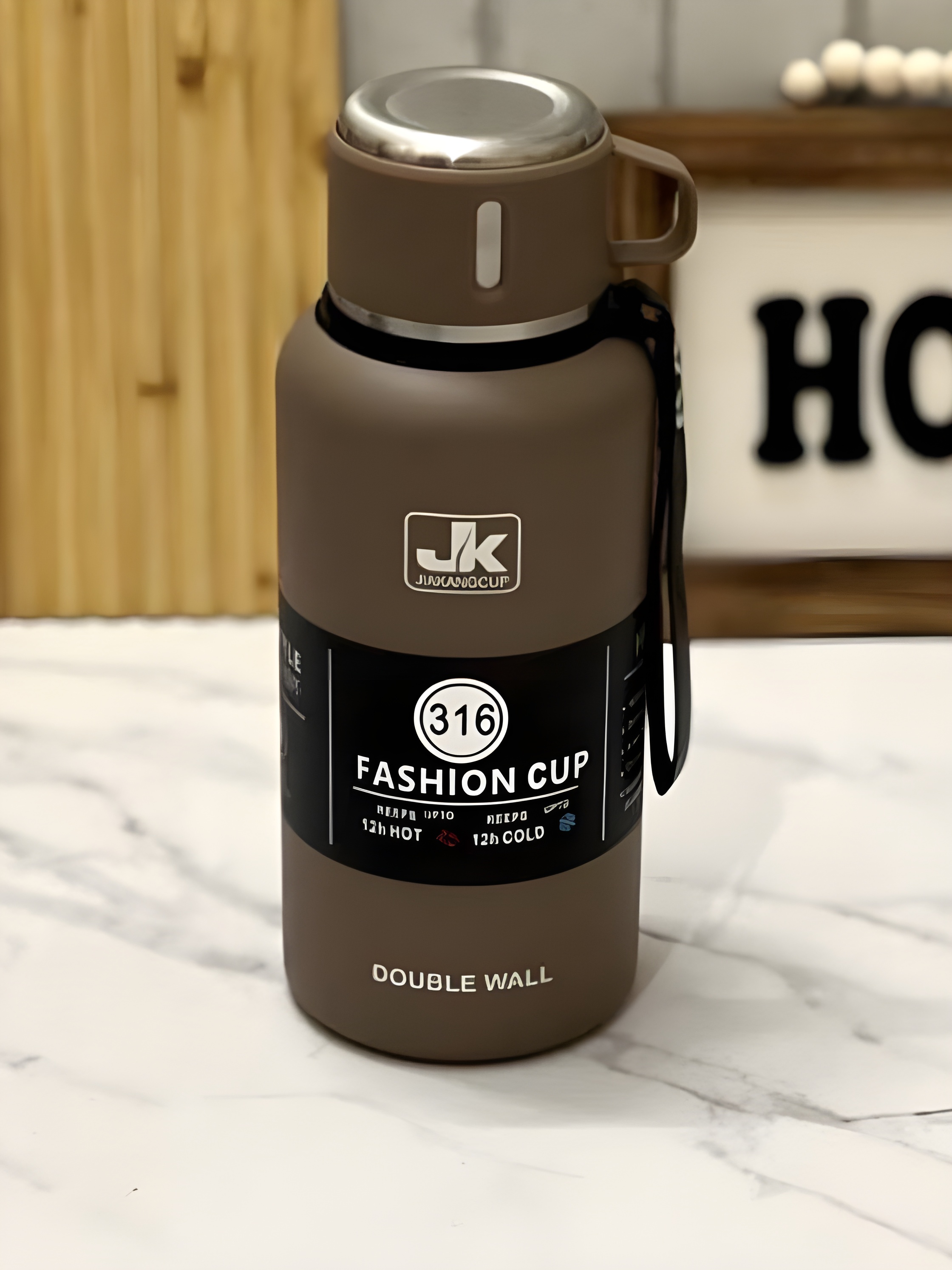فلاسک لیوان‌دار JK با عایق حرارتی قوی