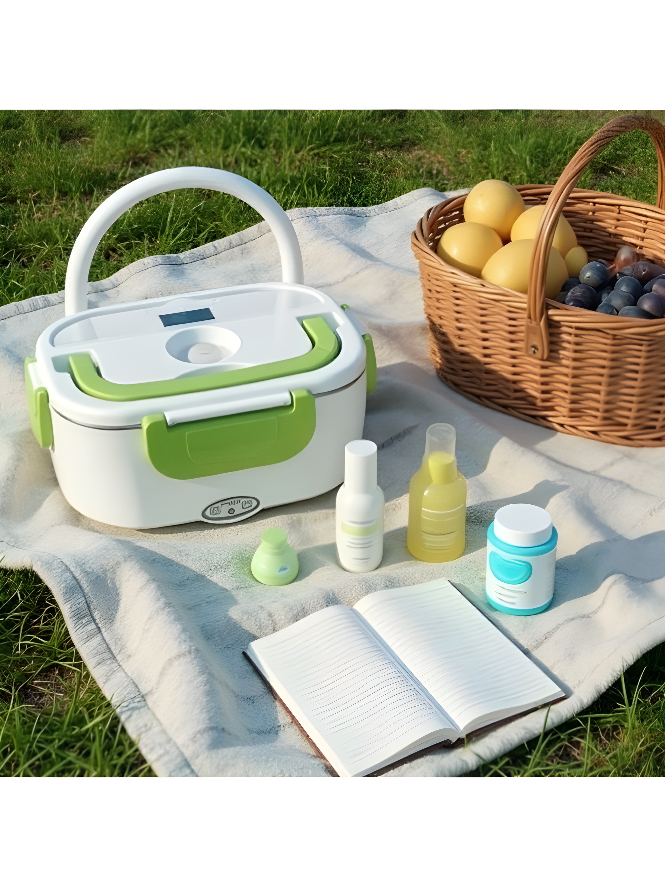 ظرف غذای برقی با درب قفل‌دار و سیستم گرم‌کن سریع