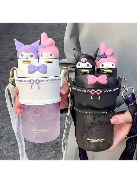 قمقمه کودک با طرح کاراکتری مای ملودی و کورومی با بدنه مقاوم