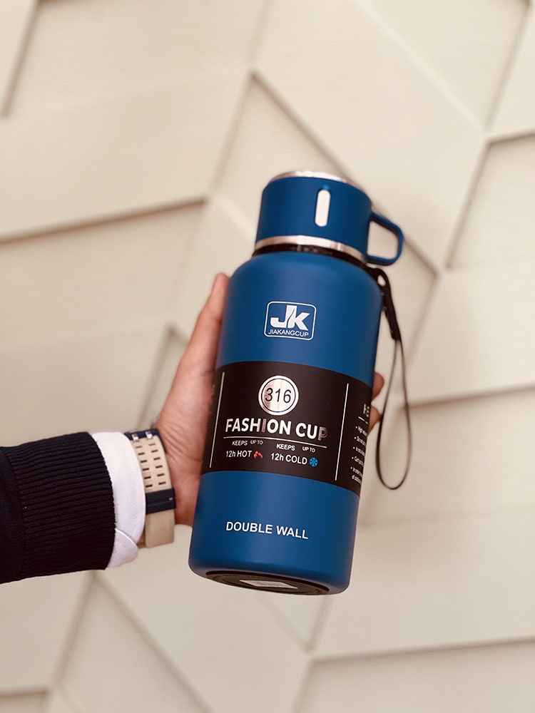 فلاسک حرارتی ۱ لیتری جی کی برای نوشیدنی‌های گرم و سرد