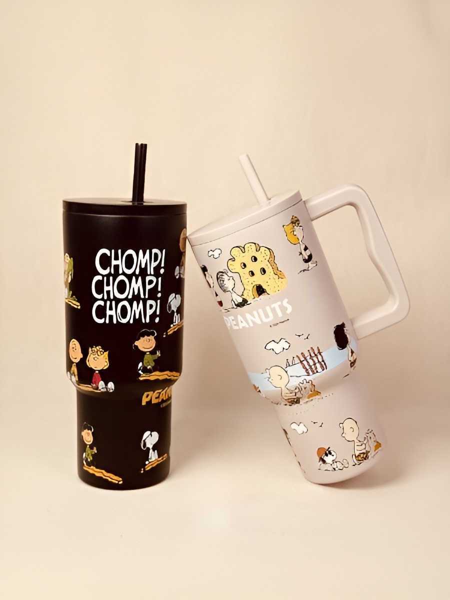 تراول ماگ تامبلر طرح اسنوپی با طراحی فانتزی