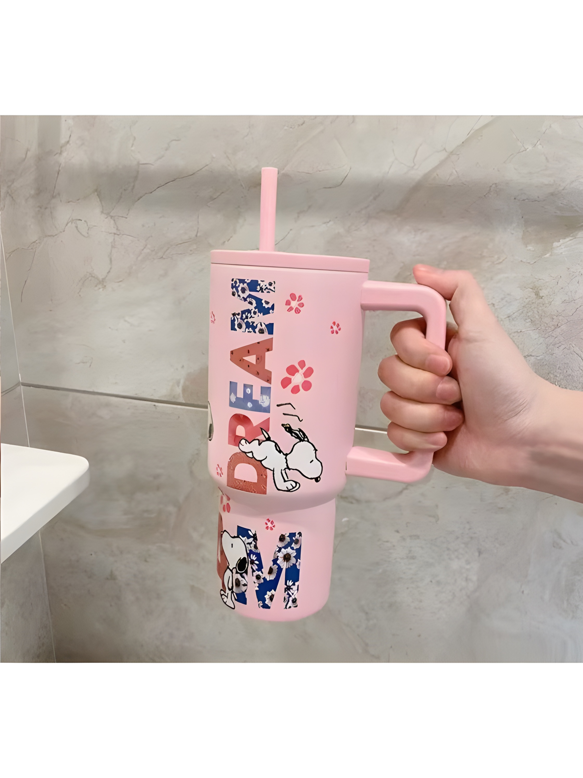 لیوان مسافرتی عایق‌دار طرح اسنوپی