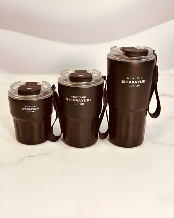 لیوان استیلی دوحالته سیتارا برای ماشین