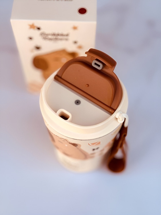 تراول ماگ پاپی کوچک با درب محکم و ضدنشت