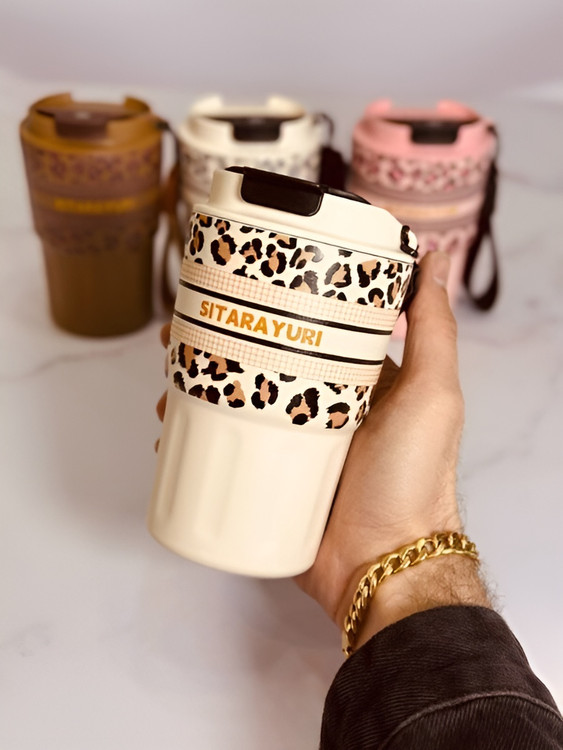 لیوان استیل کوچک پلنگی با کیفیت ساخت بالا