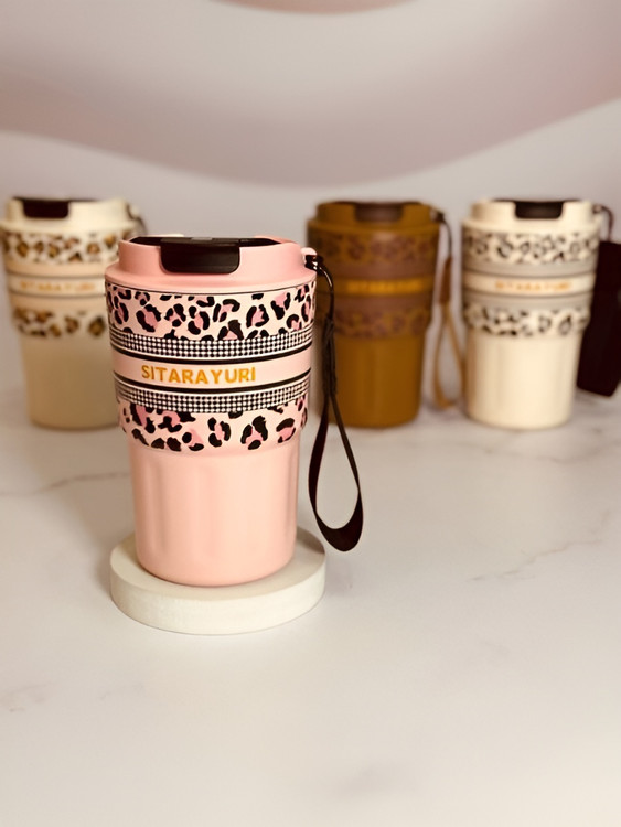 ماگ سفری کوچک پلنگی با بدنه مقاوم