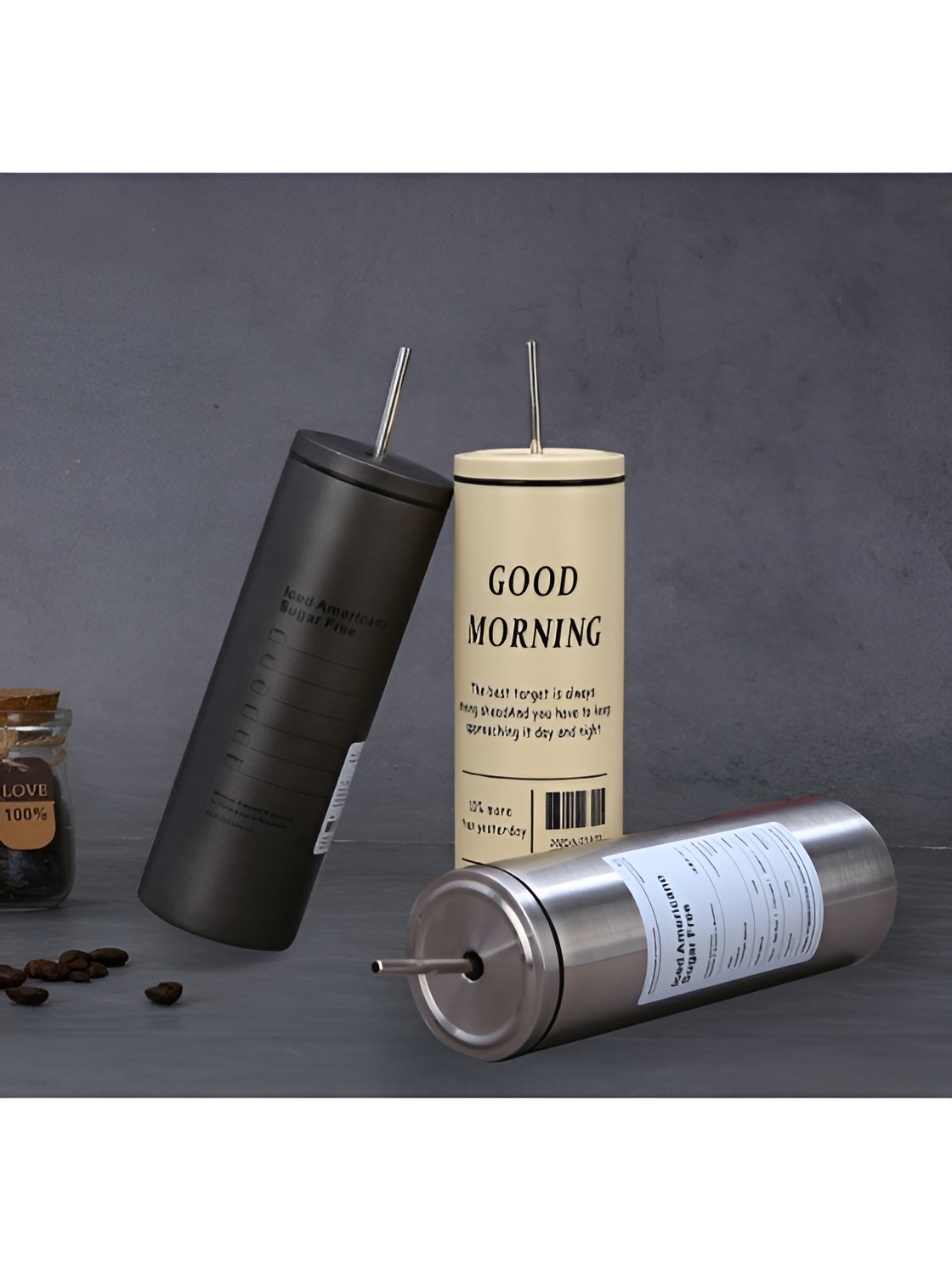 عکس لیوان مکانیسم‌دار نی ثابت برای اسموتی