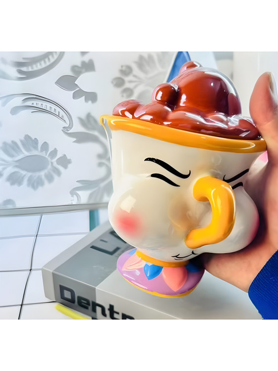 ماگ سرامیکی دربدار دیزنی دیو و دلبر مناسب هدیه خاص