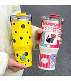 تراول ماگ سطلی سیتارا 900cc با طرح گربه شیک