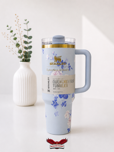تراول ماگ استنلی Quencher آبی جعبه کادویی