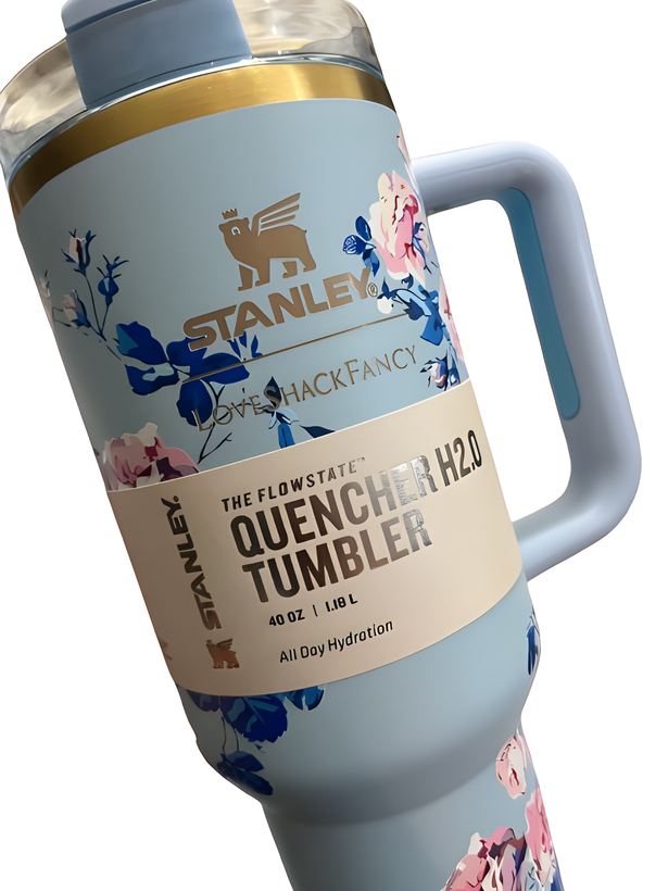 تراول ماگ استنلی Quencher آبی جعبه کادویی